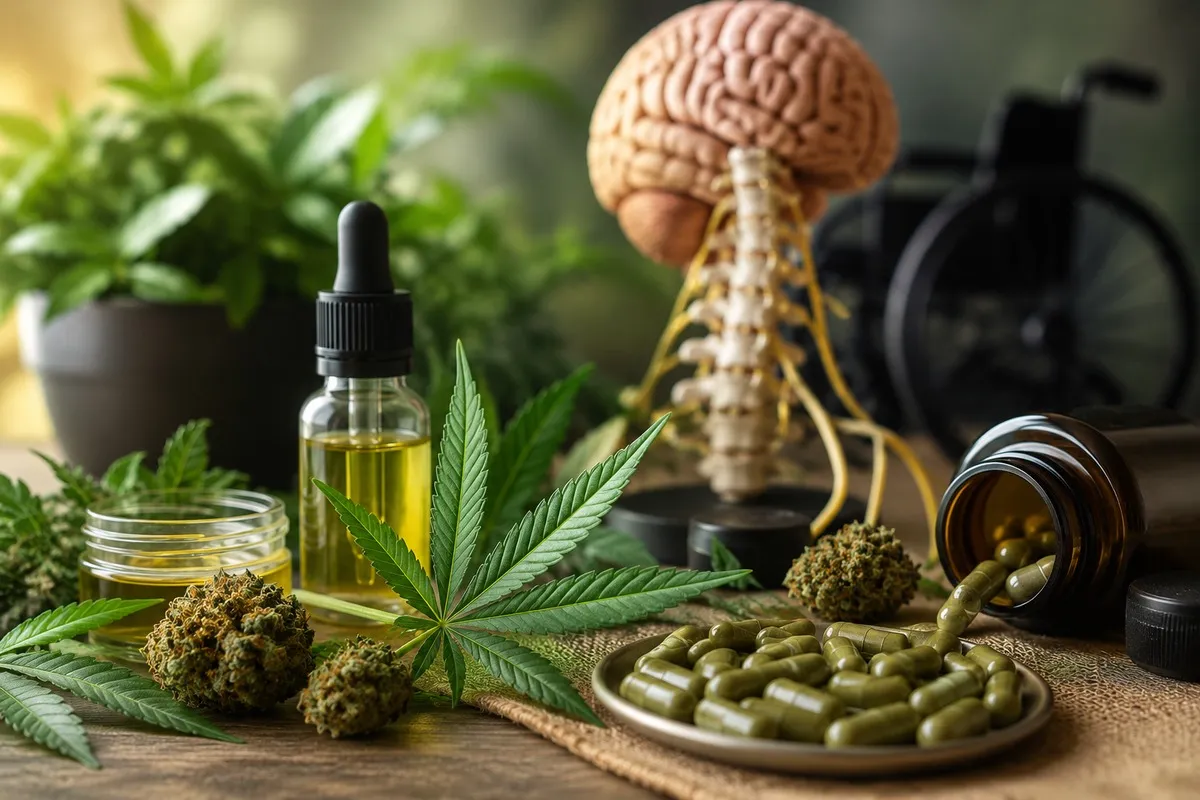 Cannabis oil and capsules for MS care