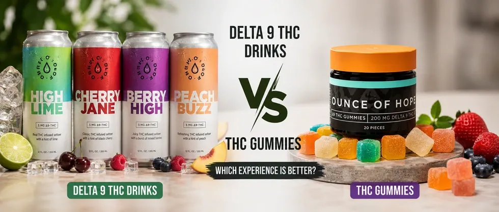 Delta 9 THC Drinks vs THC Gummies: Which Experience Is Better?