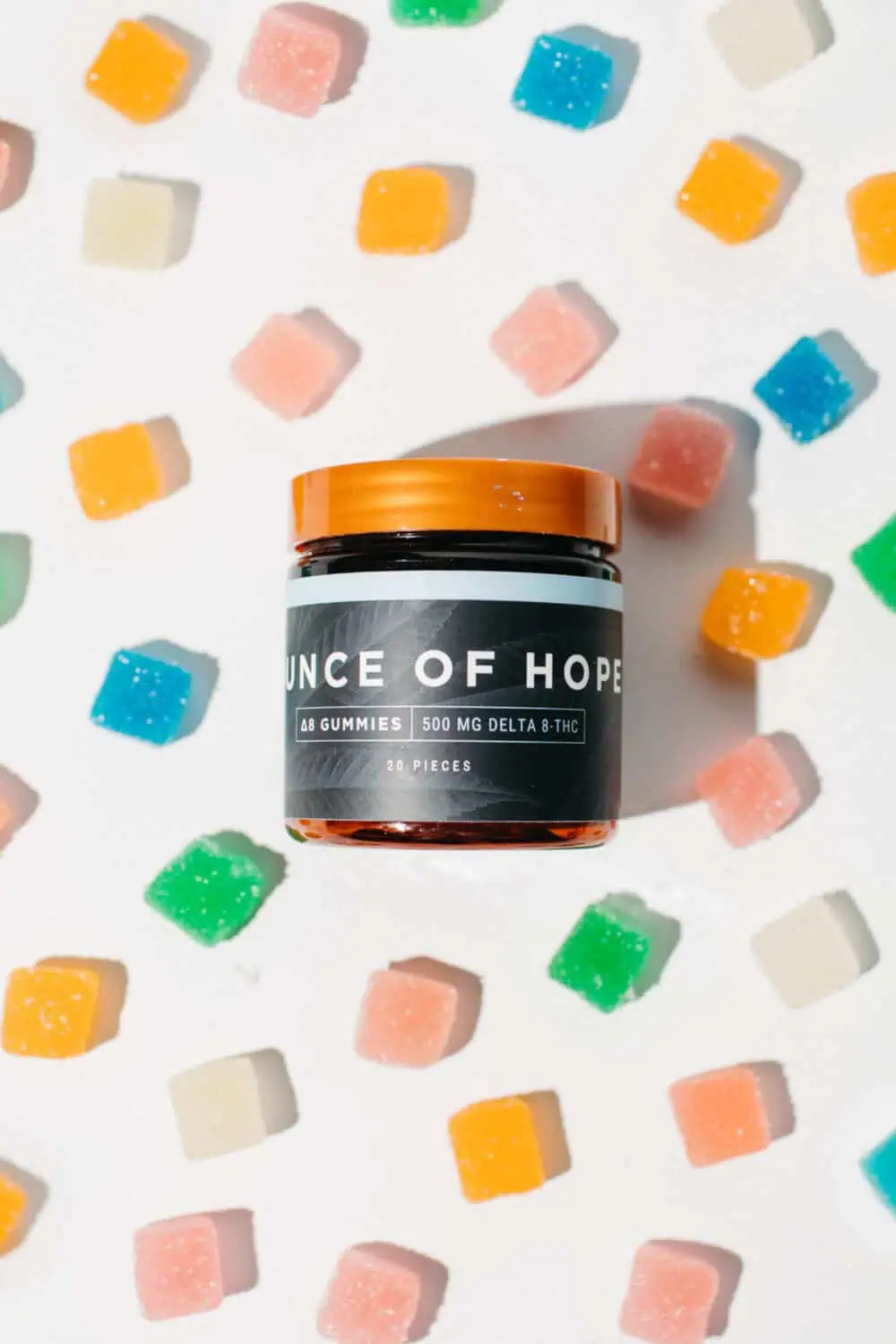 Different Colors D8 Gummies