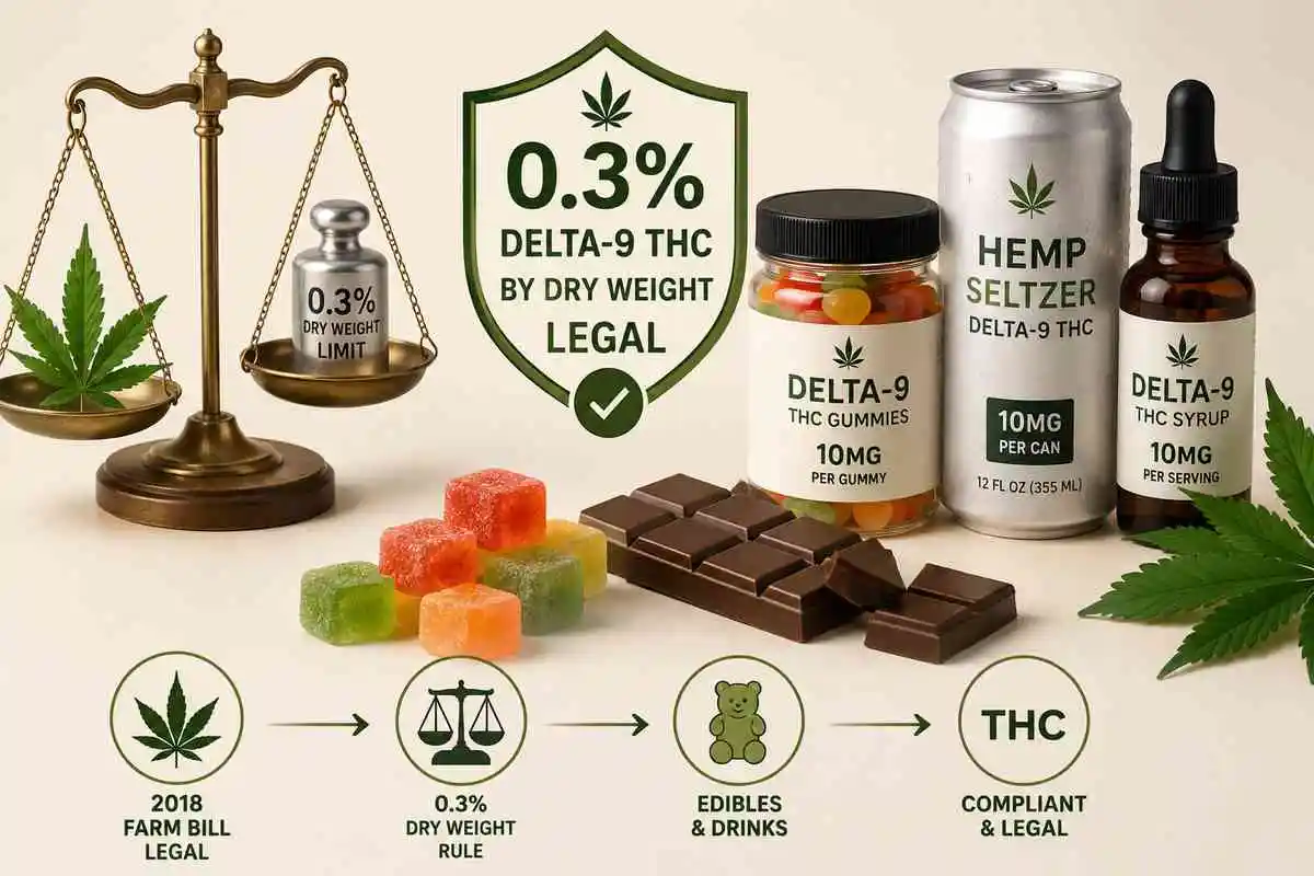 Legal Delta-9 THC products Legal Delta-9 THC products under 0.3% THC limit