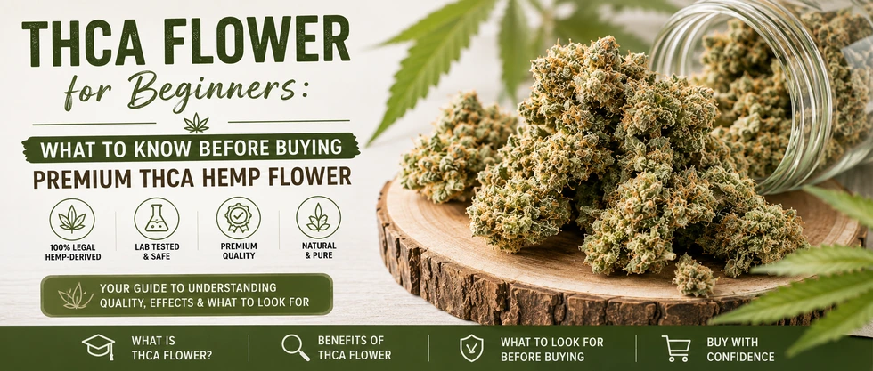 THCA Flower for Beginners: What to Know Before Buying Premium THCA Hemp Flower 