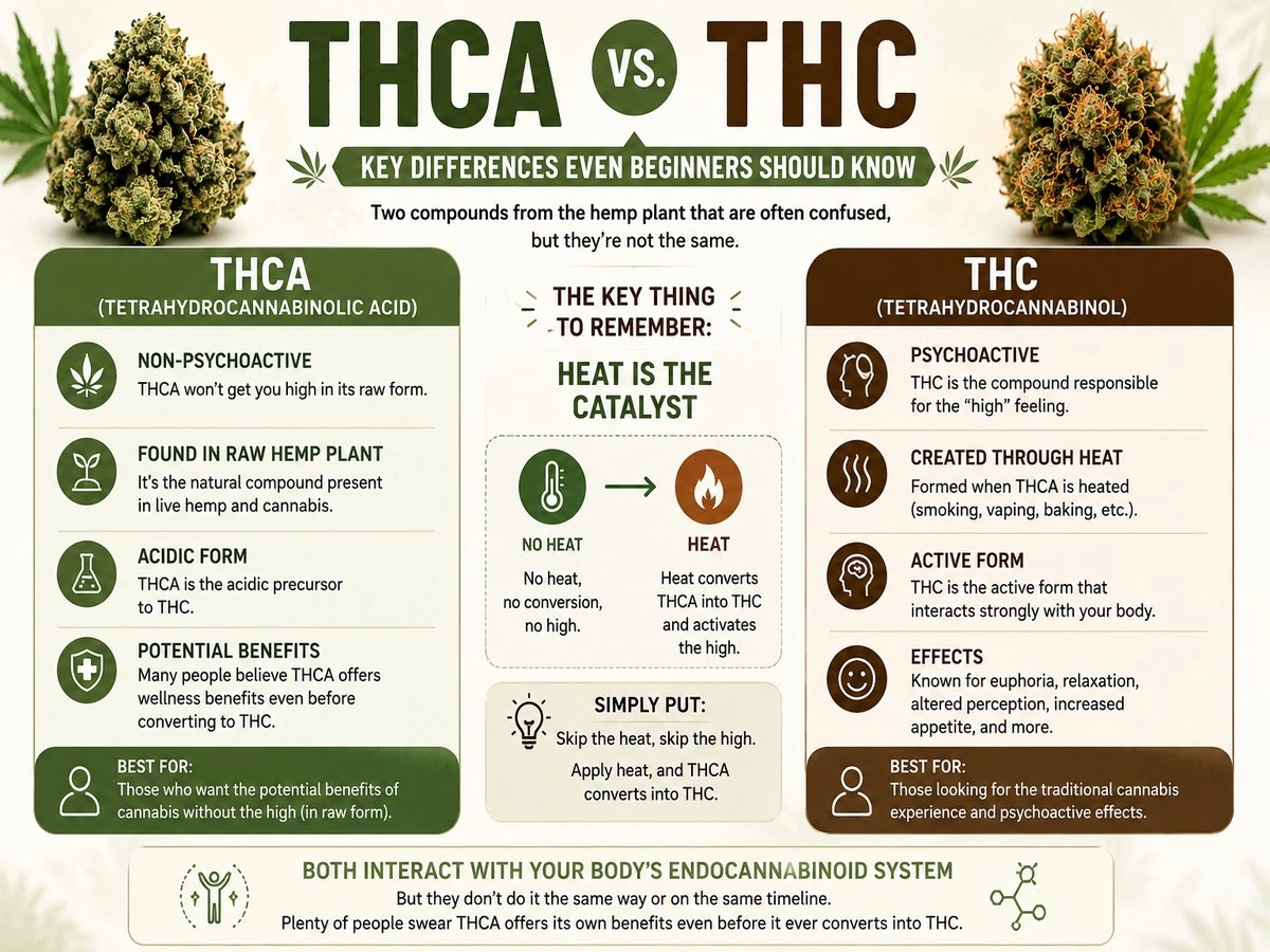 THCA vs THC Key Differences Even Beginners