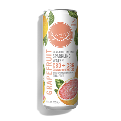 Wyld CBD grapefruit cannabis sparkling drink canoz