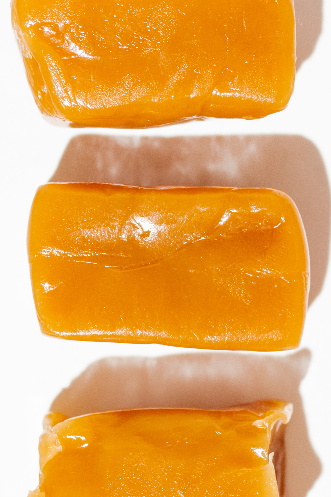 caramel THC edibles closeup different angle