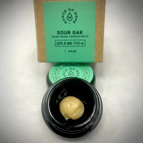Sour GAK THCA live hash rosin jar