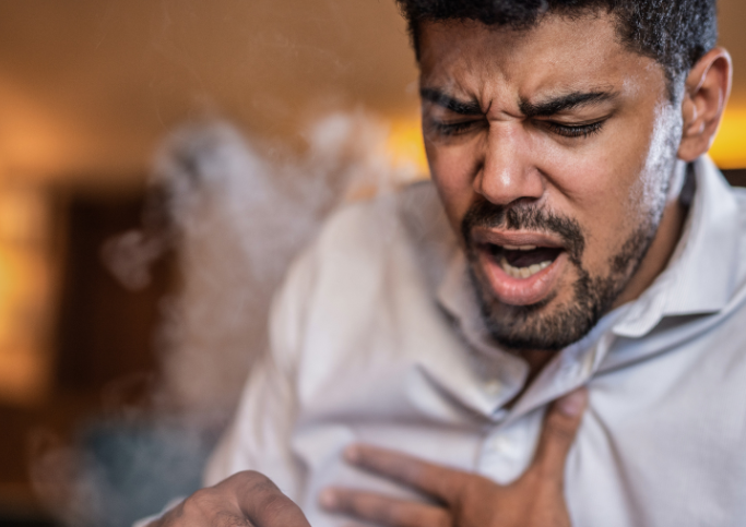 why does smoking make you cough so hard